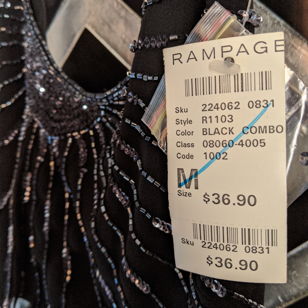 NWT Beaded Halter Wrap Top - Picture 4 of 16